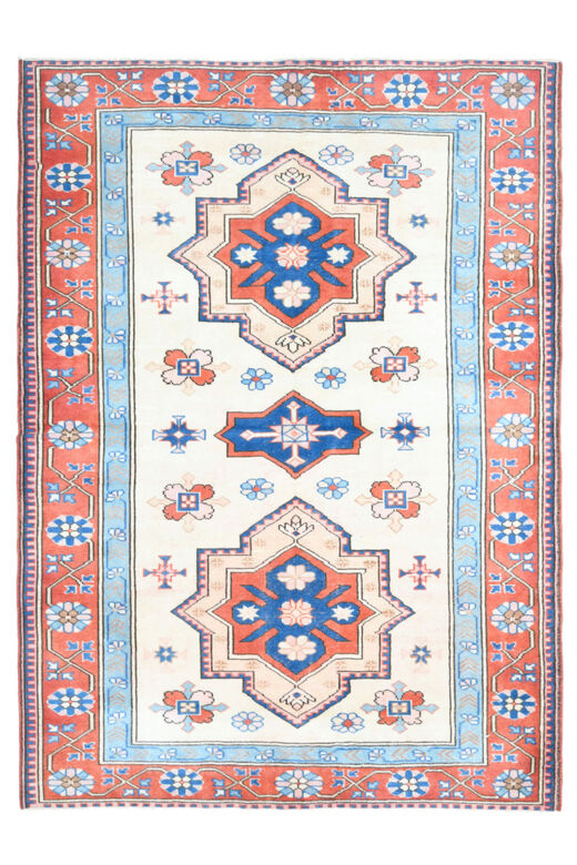 Handmade Vintage Area Milas Rug