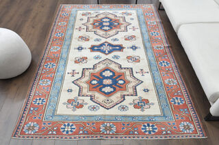 Handmade Vintage Area Milas Rug - Thumbnail