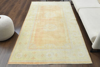 Faded Handmade Vintage Area Rug - Thumbnail