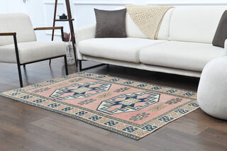 Handmade Vintage Area Rug - Thumbnail