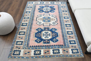 Handmade Vintage Area Rug - Thumbnail