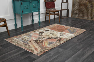 Handmade Vintage Area Rug - Thumbnail