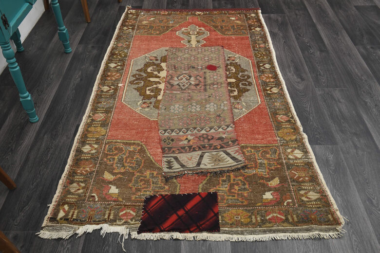 Patched - Handmade Vintage Rug