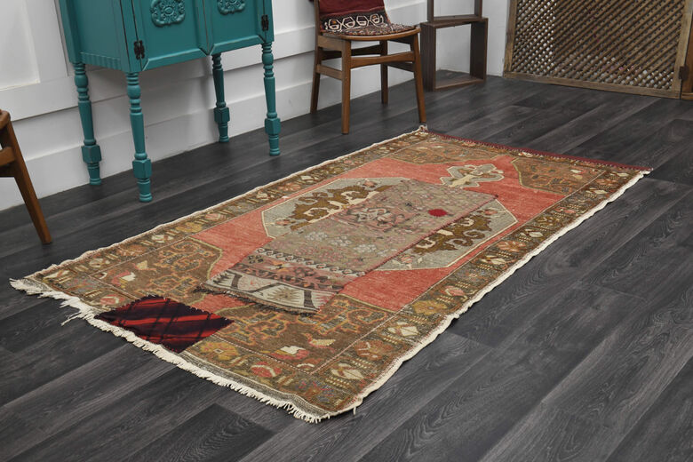 Patched - Handmade Vintage Rug