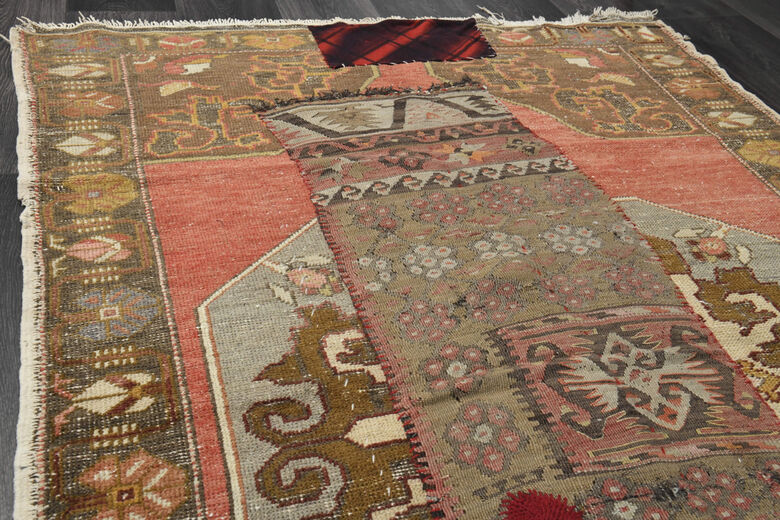 Patched - Handmade Vintage Rug