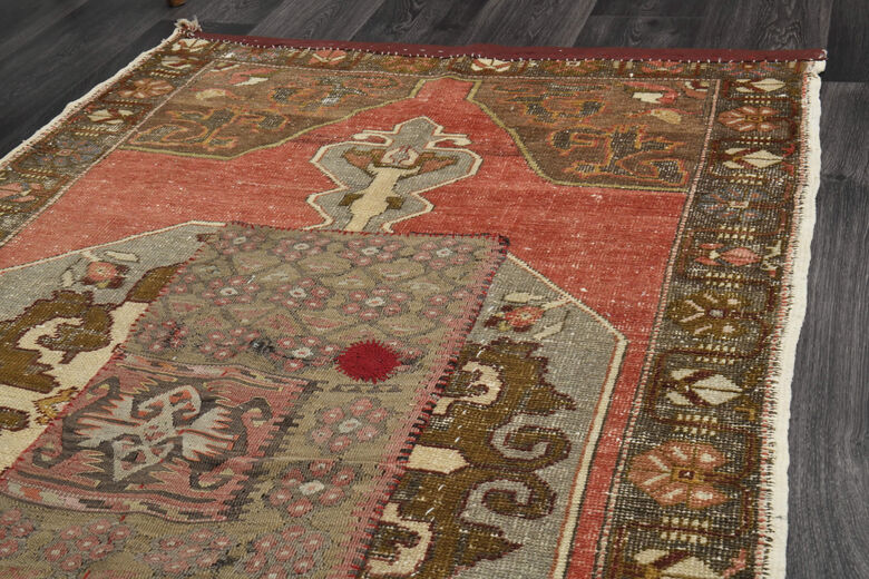 Patched - Handmade Vintage Rug