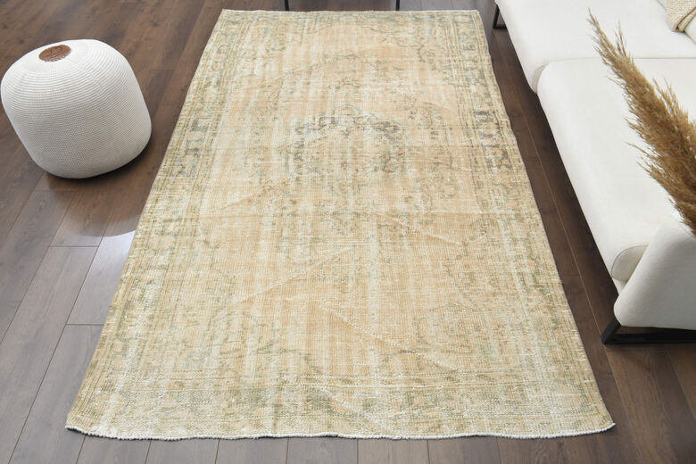 Handmade Vintage Area Anatolian Rug