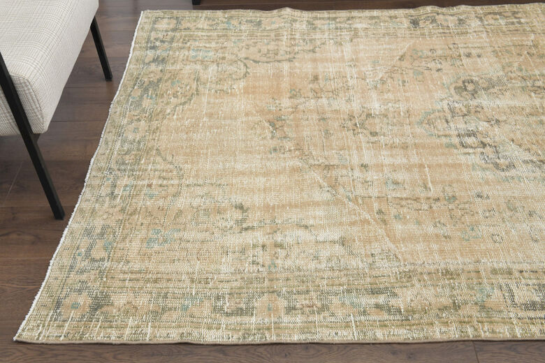 Handmade Vintage Area Anatolian Rug