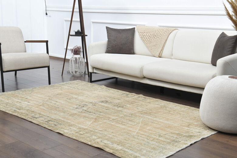 Handmade Vintage Area Anatolian Rug