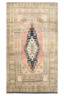 Handmade Vintage Area Anatolian Rug - Thumbnail