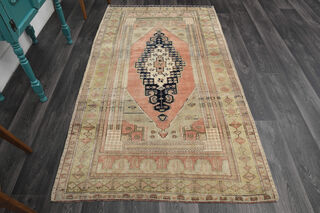 Handmade Vintage Area Anatolian Rug - Thumbnail