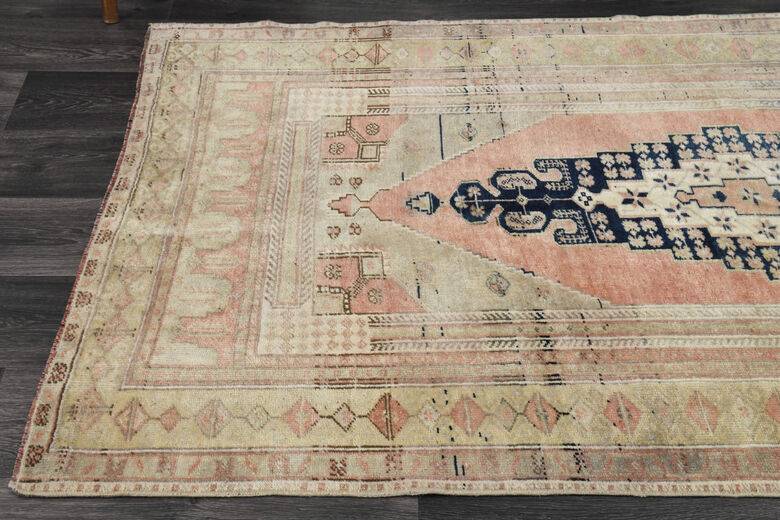 Handmade Vintage Area Anatolian Rug