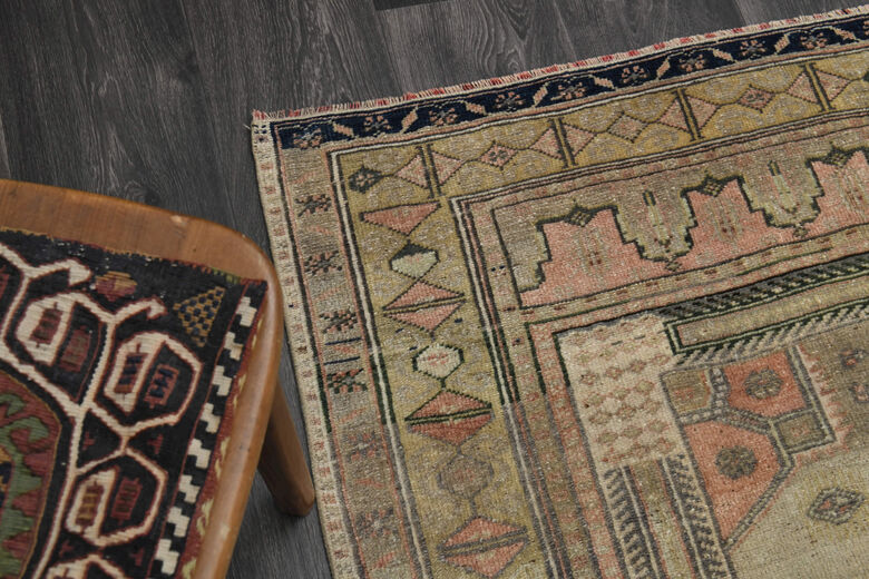 Handmade Vintage Area Anatolian Rug