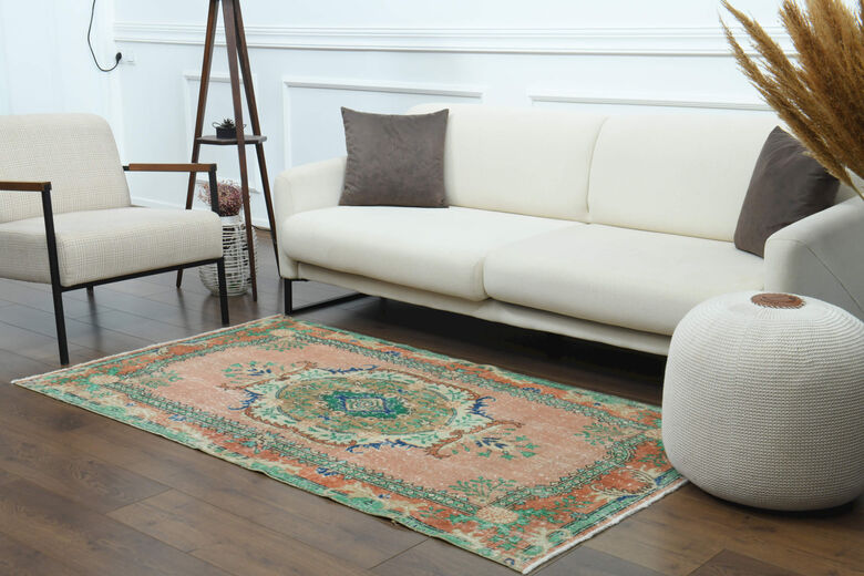 Handmade Vintage Anatolian Area Rug