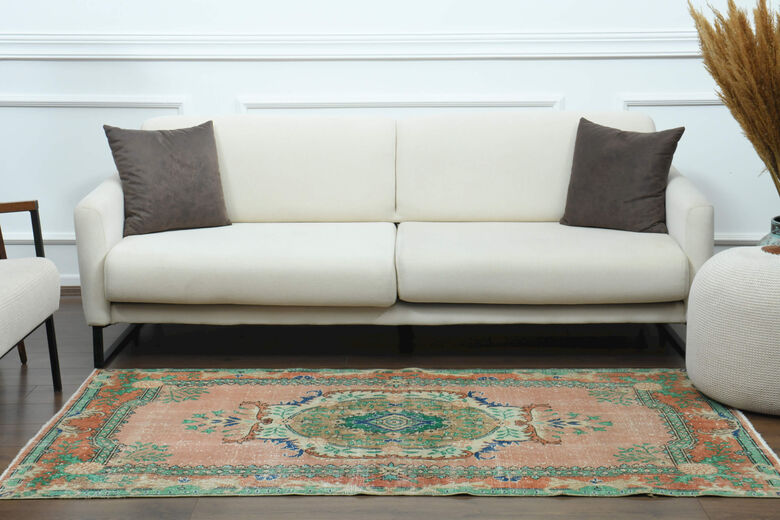 Handmade Vintage Anatolian Area Rug