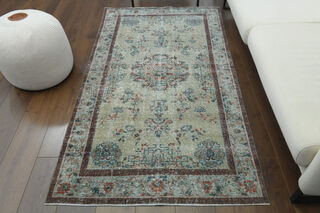 Handmade Vintage Area Rug - Thumbnail