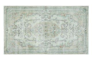 Green Vintage Area Rug - Thumbnail