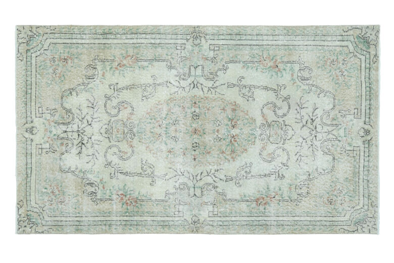 Green Vintage Area Rug