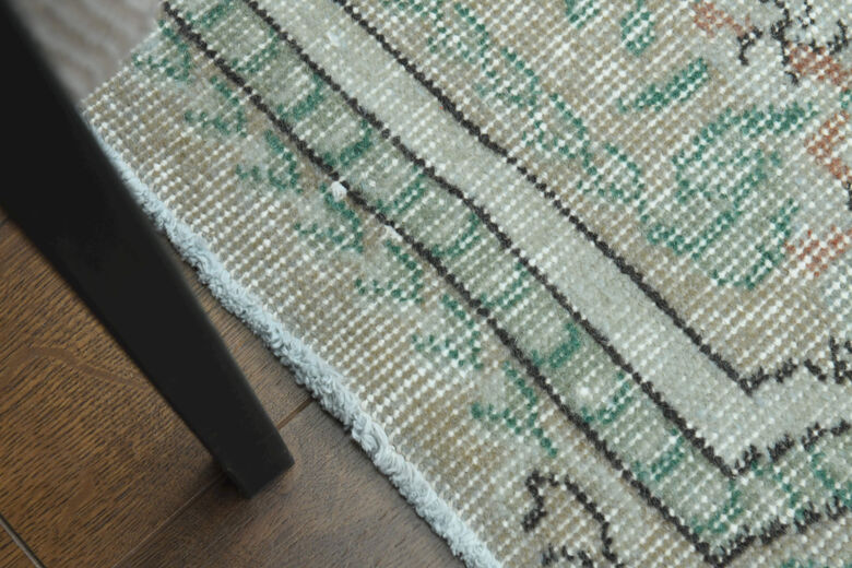 Green Vintage Area Rug