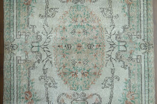 Green Vintage Area Rug - Thumbnail