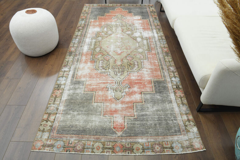 Handmade Vintage Anatolian Area Rug