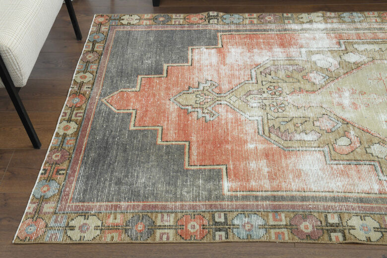 Handmade Vintage Anatolian Area Rug