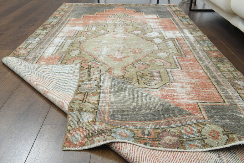 Handmade Vintage Anatolian Area Rug
