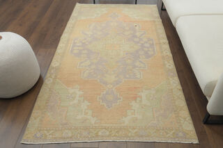 Handmade Vintage Area Anatolian Rug - Thumbnail