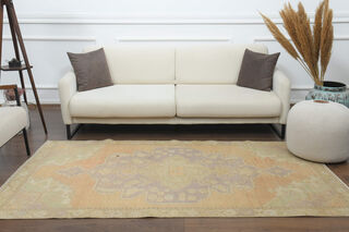 Handmade Vintage Area Anatolian Rug - Thumbnail