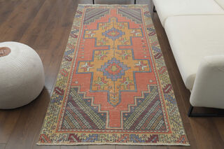 Handmade Vintage Area Rug - Thumbnail