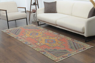 Handmade Vintage Area Rug - Thumbnail