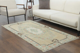 Handmade Vintage Area Rug - Thumbnail