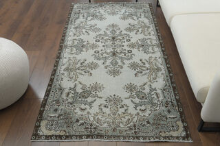 Light Blue Vintage Area Rug - Thumbnail