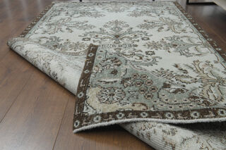 Light Blue Vintage Area Rug - Thumbnail