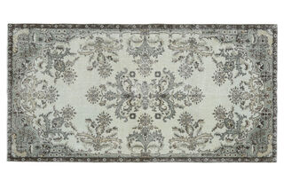 Light Blue Vintage Area Rug - Thumbnail