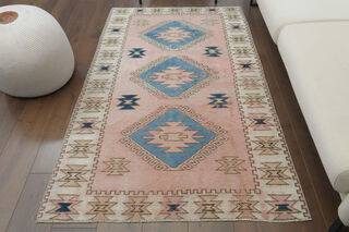 Handmade Vintage Area Rug - Thumbnail