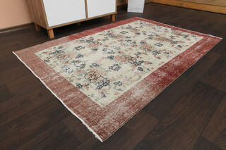 Handmade Vintage Area Rug - Thumbnail