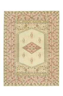 Beige Pink Neutral Vintage Area Rug - Thumbnail