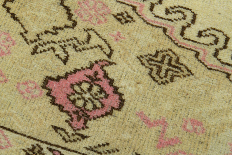 Beige Pink Neutral Vintage Area Rug
