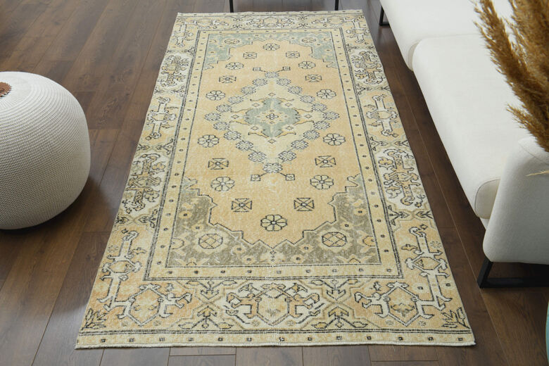 Neutral Turkish Vintage Rug