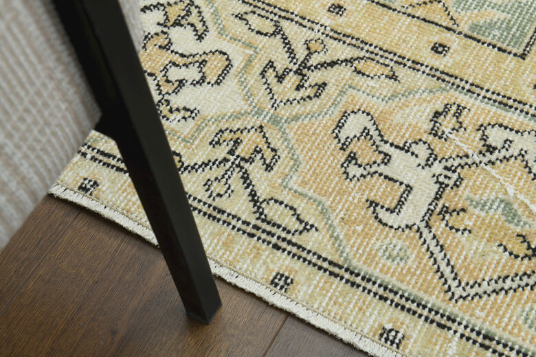 Neutral Turkish Vintage Rug