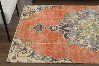 Handmade Vintage Area Rug - Thumbnail