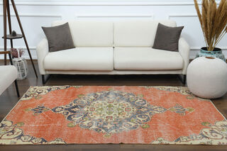 Handmade Vintage Area Rug - Thumbnail