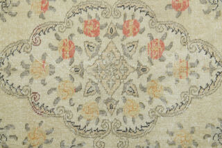 4x7 Floral Vintage Anatolian Rug - Thumbnail