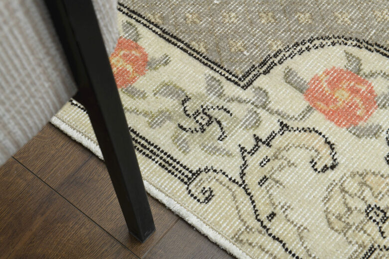 4x7 Floral Vintage Anatolian Rug