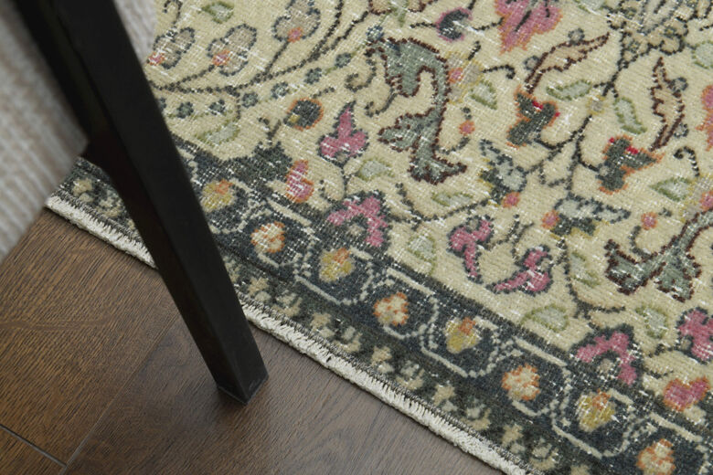 Unique Vintage Floral Rug