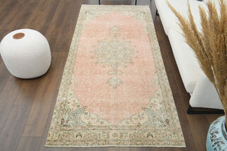 Distressed Oriental Vintage Rug - Thumbnail