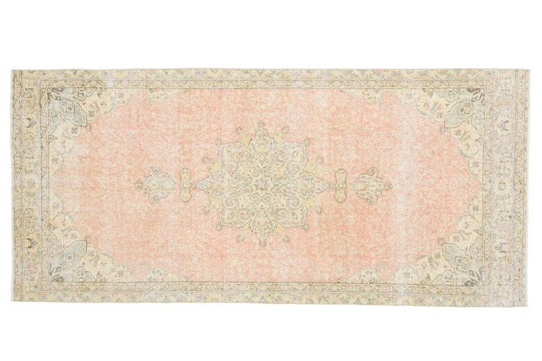 Distressed Oriental Vintage Anatolian Rug