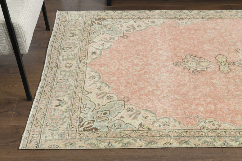 Distressed Oriental Vintage Anatolian Rug