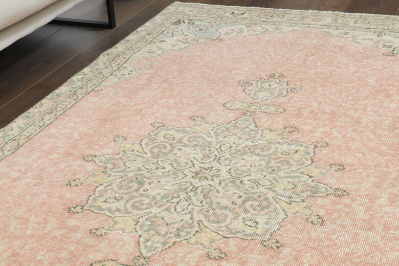 Distressed Oriental Vintage Anatolian Rug